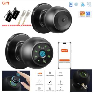 2025 smart door fingerprint locky yale digital keyless door lock smart door handle bedroom lock electronic door lock
