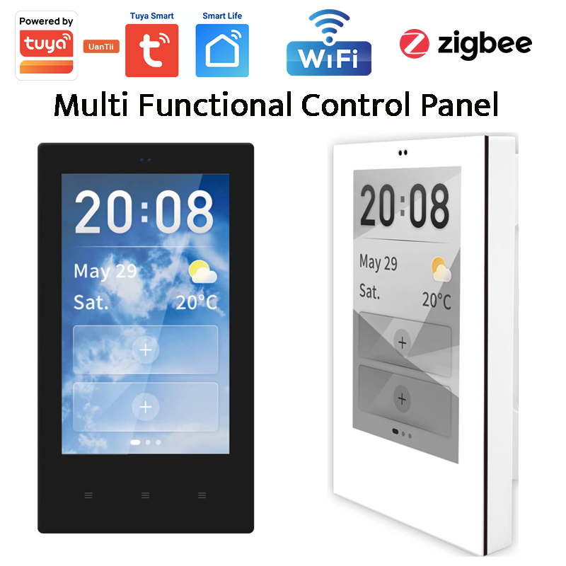 Tuya US Version 4" Smart Panel Touch Wall Panel Multi-Functional Control Panel for Smart Home Central Touch Panel