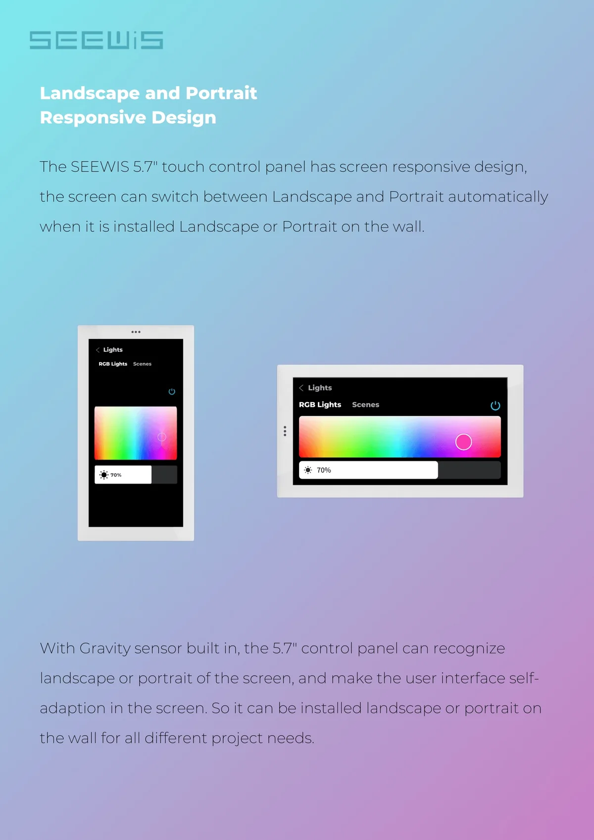SEEWIS 5.7" Smart Touch Control Panel - Android Home Automation Hub with Built-in ZigBee & Bluetooth Gateway - Image 7