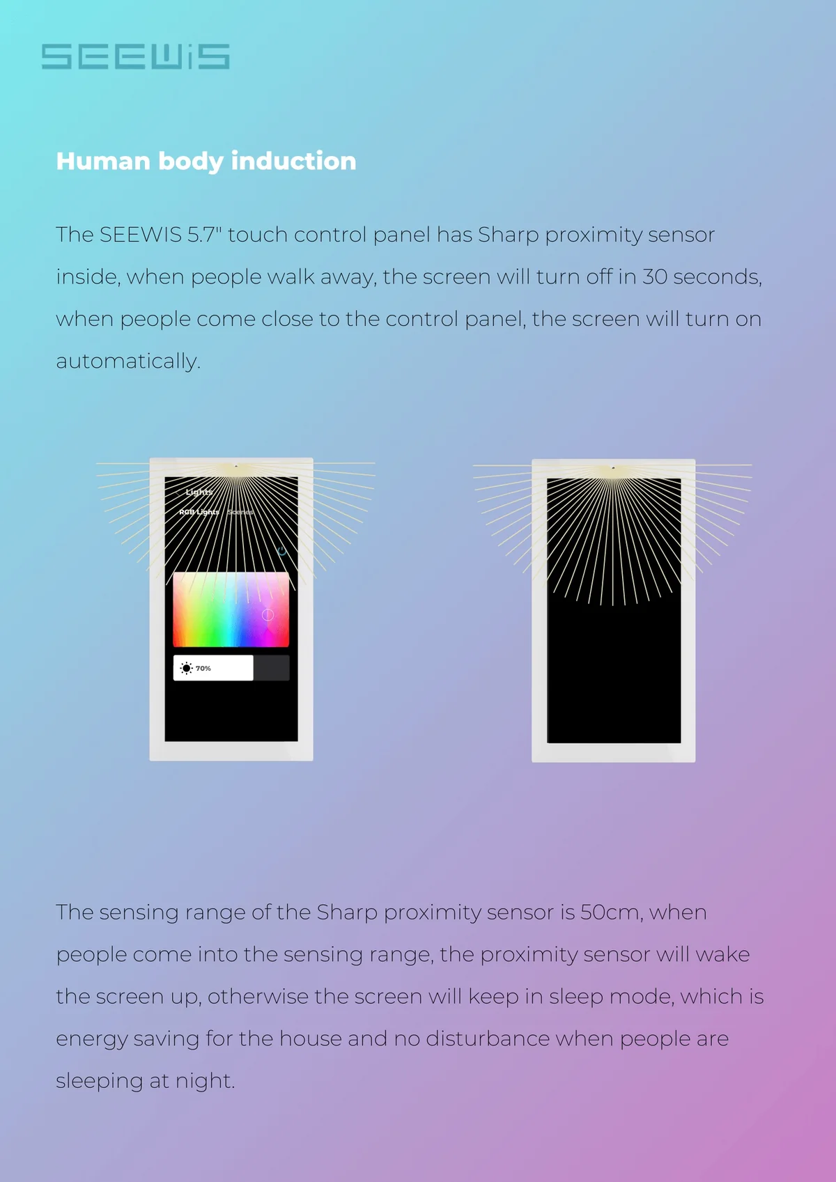 SEEWIS 5.7" Smart Touch Control Panel - Android Home Automation Hub with Built-in ZigBee & Bluetooth Gateway - Image 8