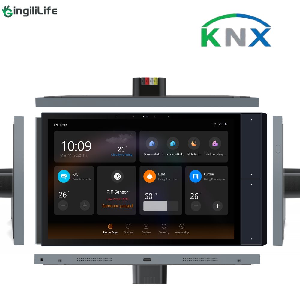 S9KE 10.1-inch KNX Smart Control Panel with Full HD Display & 4-Mic Array